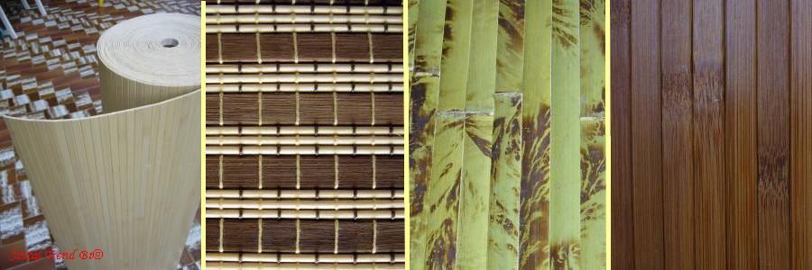 Proizvodi od bambusa u rolnama: front krila od bambusa, uložak za krilo od bambusa, zidna zažtita od bambusa, zidna obloga od bambusa.
